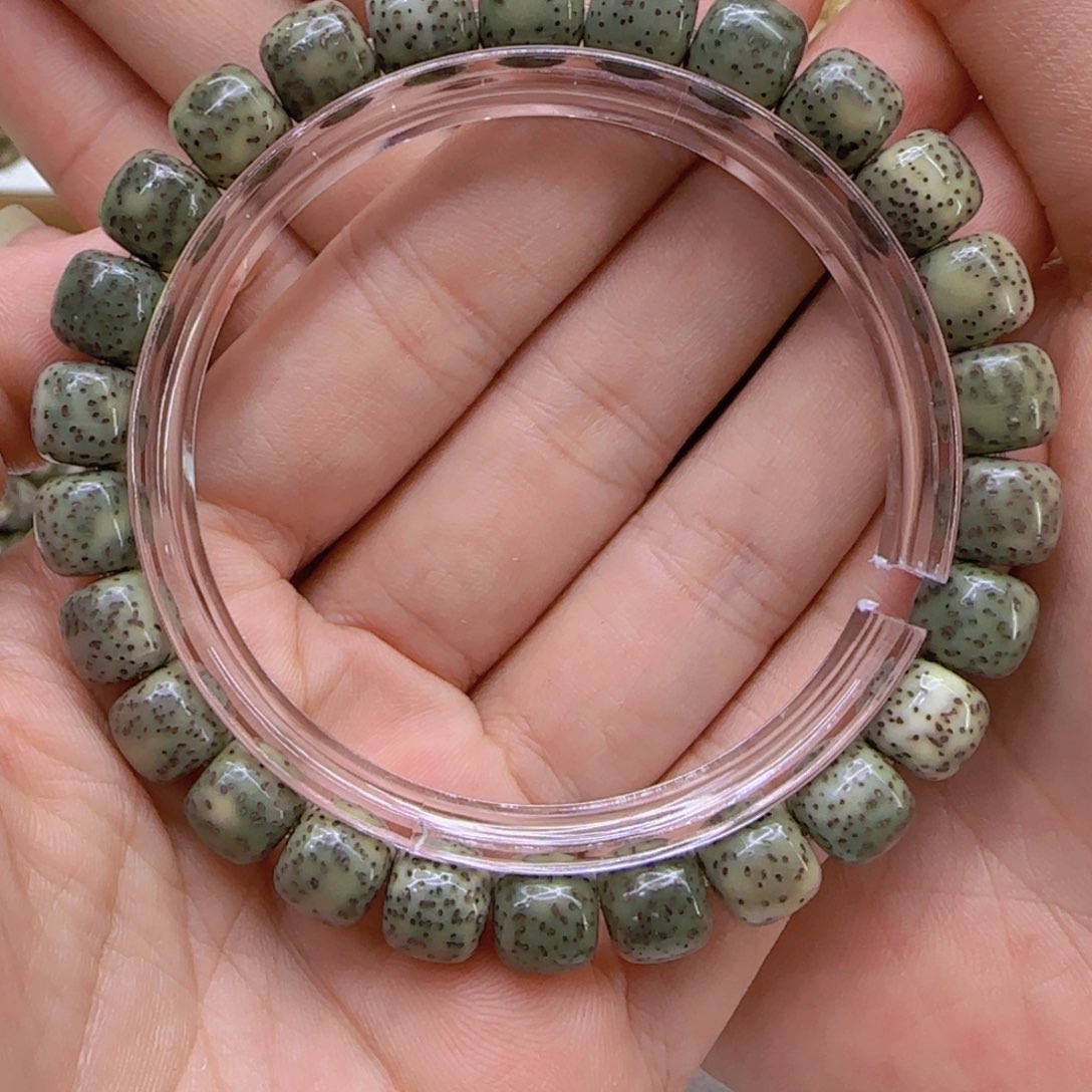 星月菩提手串42哈哈绿星月菩提98桶单圈