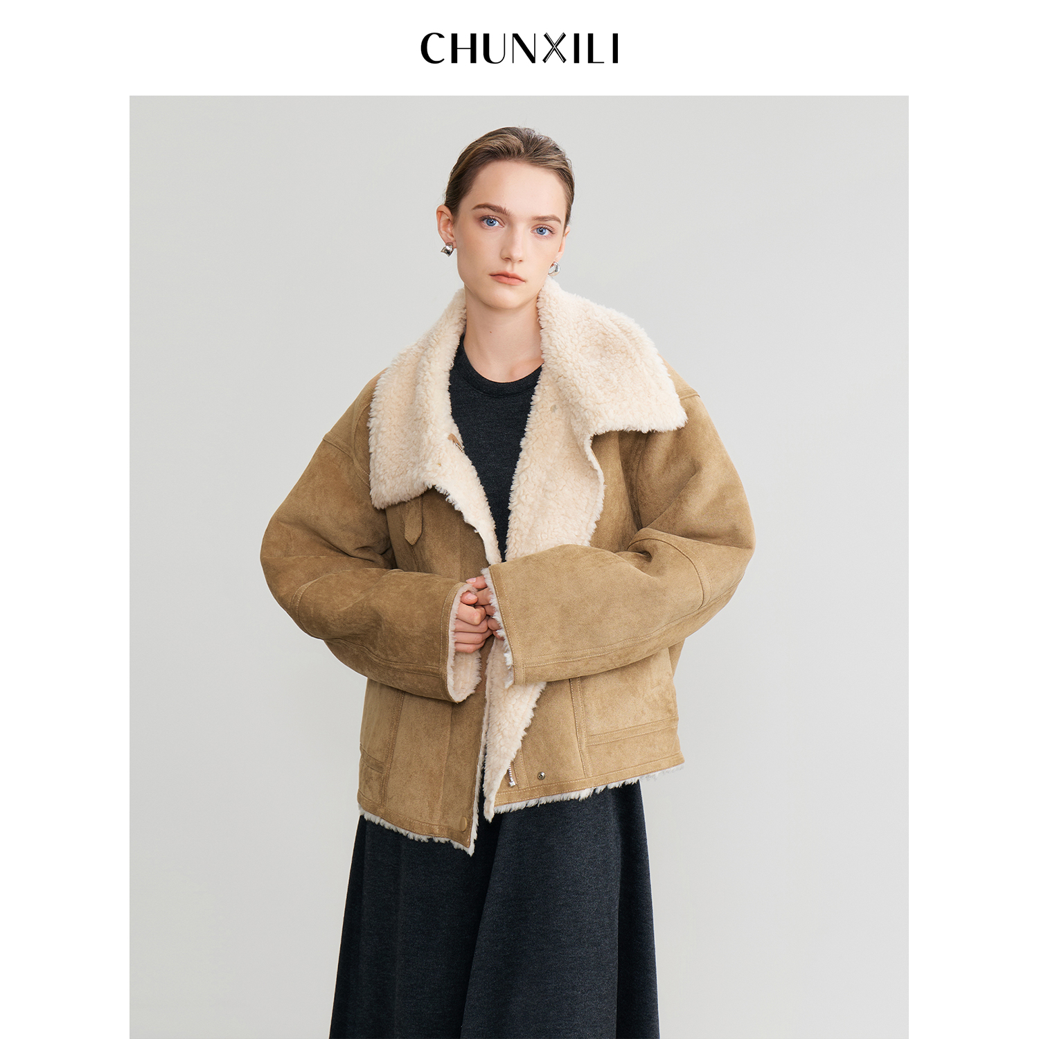 【云感】CHUNXILI/春熙里 秋冬气质时尚加厚外套D00W54053