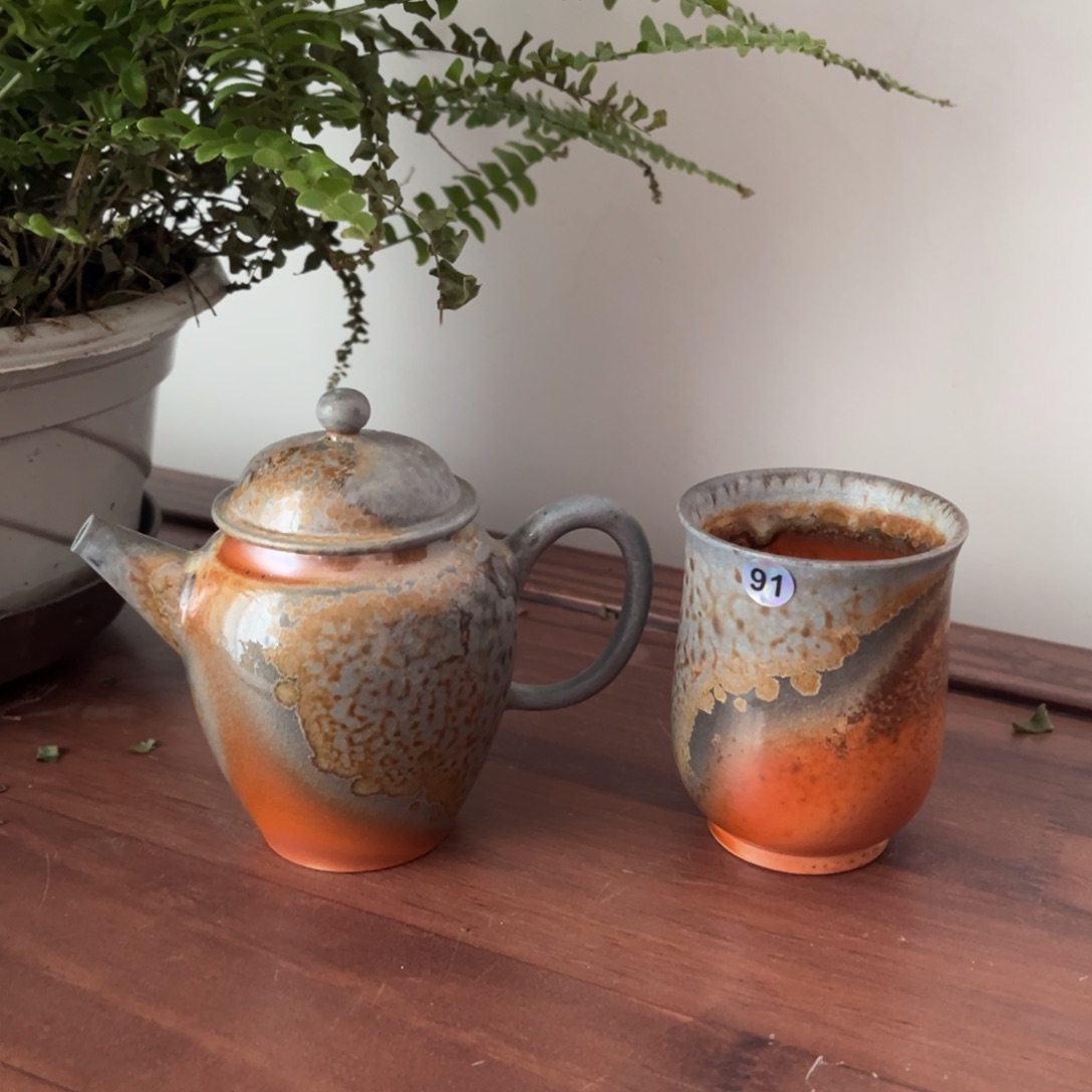 纯柴烧之中白两件套91号 可拆分