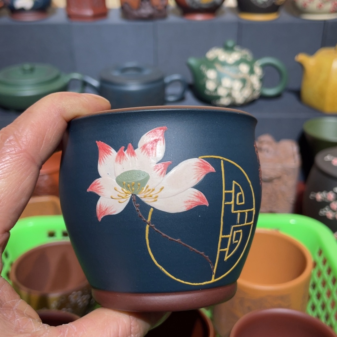 原矿紫砂手工主人杯