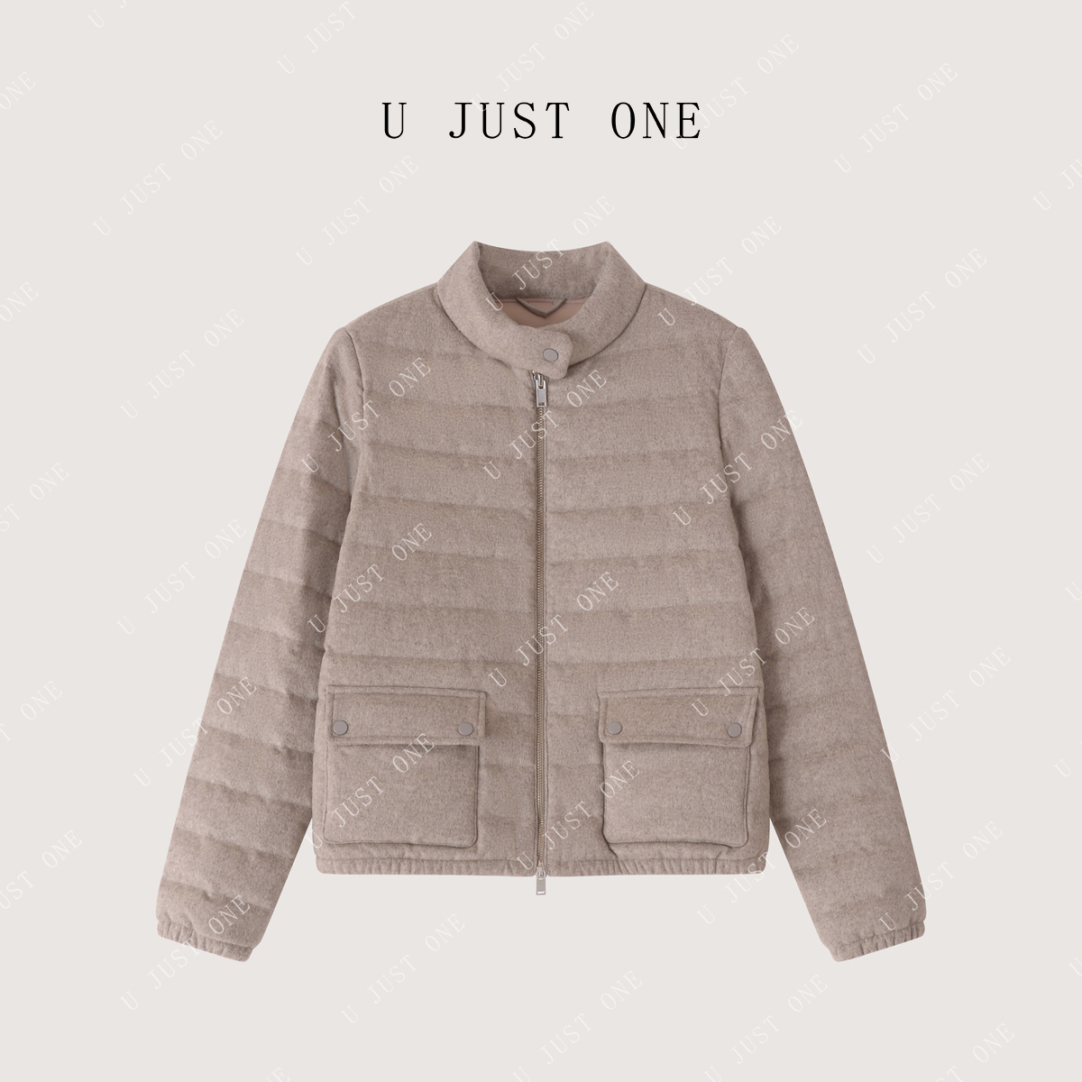 【U JUST ONE】鹅绒服加厚直筒型时尚保暖女短款极简风UJ00128