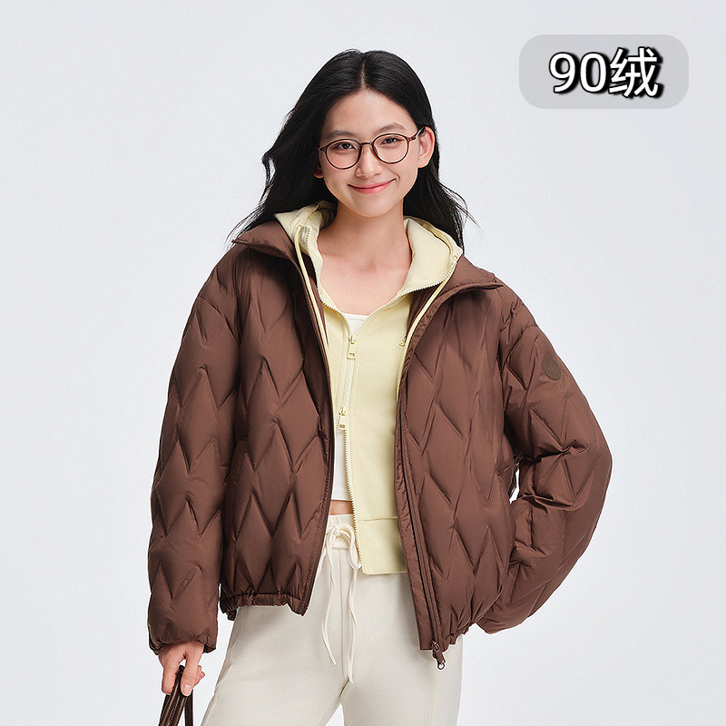 波司登25年秋冬季新款女短款轻薄羽绒服时尚百搭休闲显瘦轻暖90绒