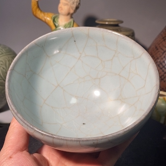 碗悠**山官窑紫口铁，足碗