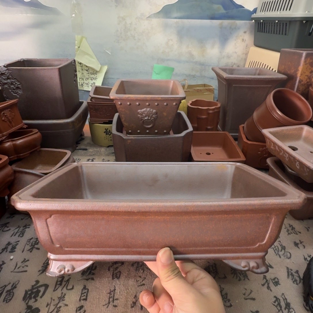 紫砂花盆宜兴紫砂正品花盆30x19.5x7