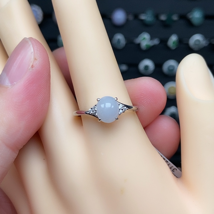 【闪购商品】银S925镶嵌戒指翡翠