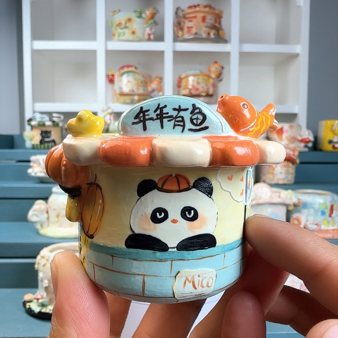 红陶多肉花盆：口径4.9 外高4.7