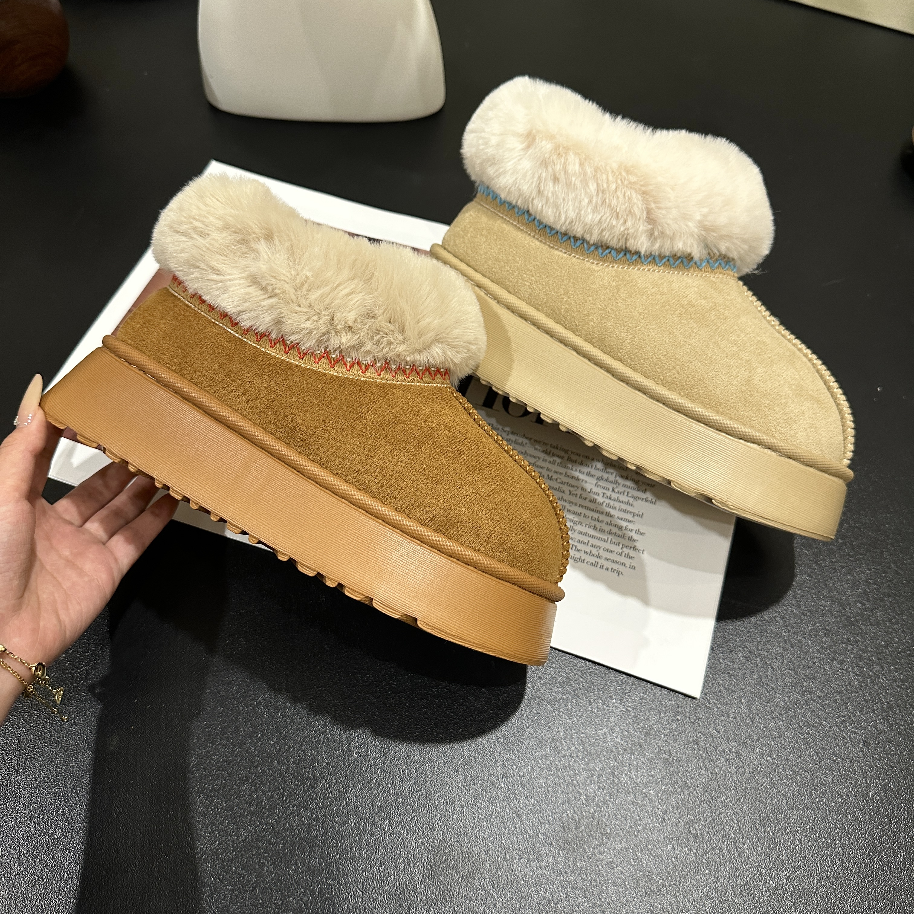 【断码不补】冬季女生雪地靴时尚厚底防滑软底加厚保暖外穿大棉靴