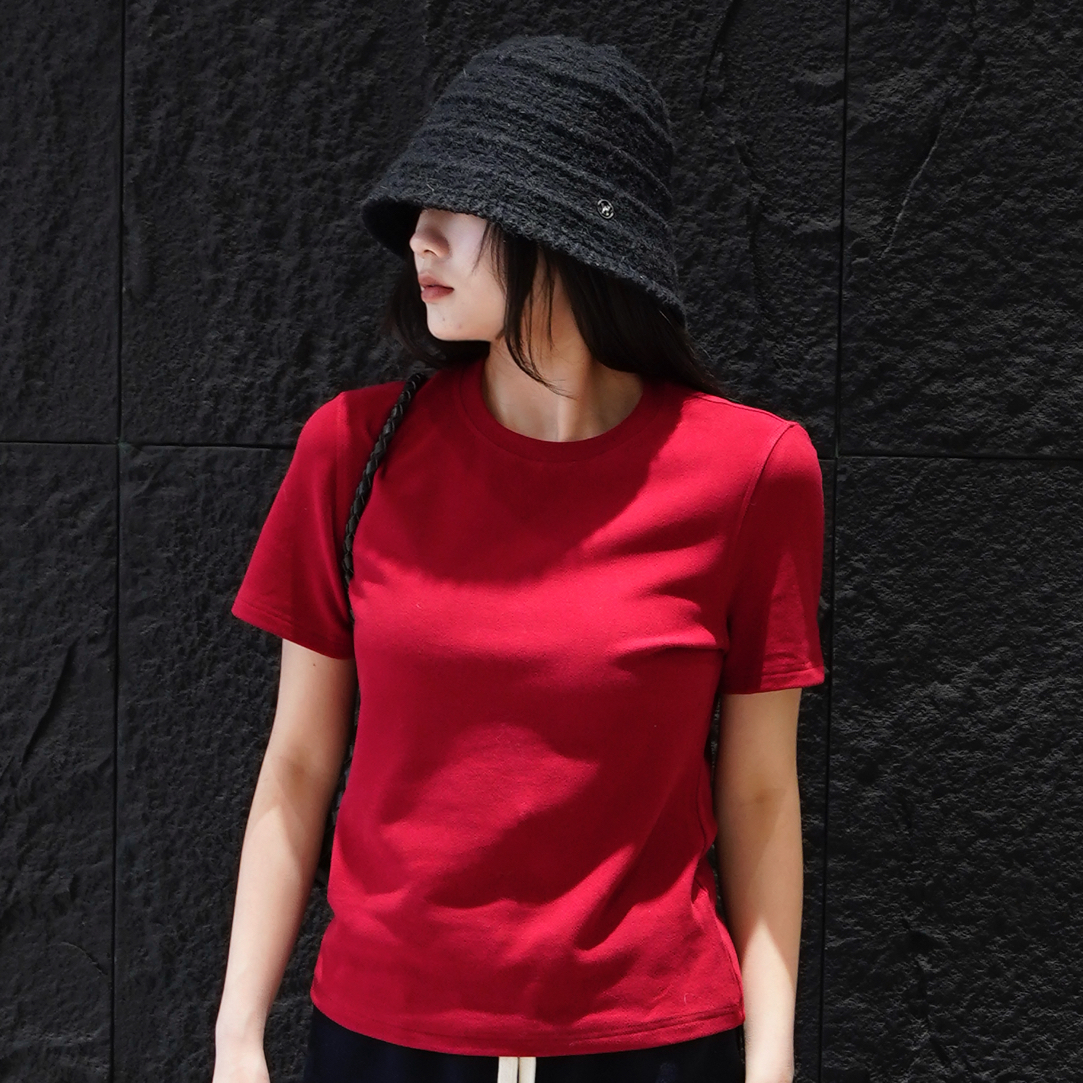 YOYO T849 净版T恤女短袖纯色打底衫