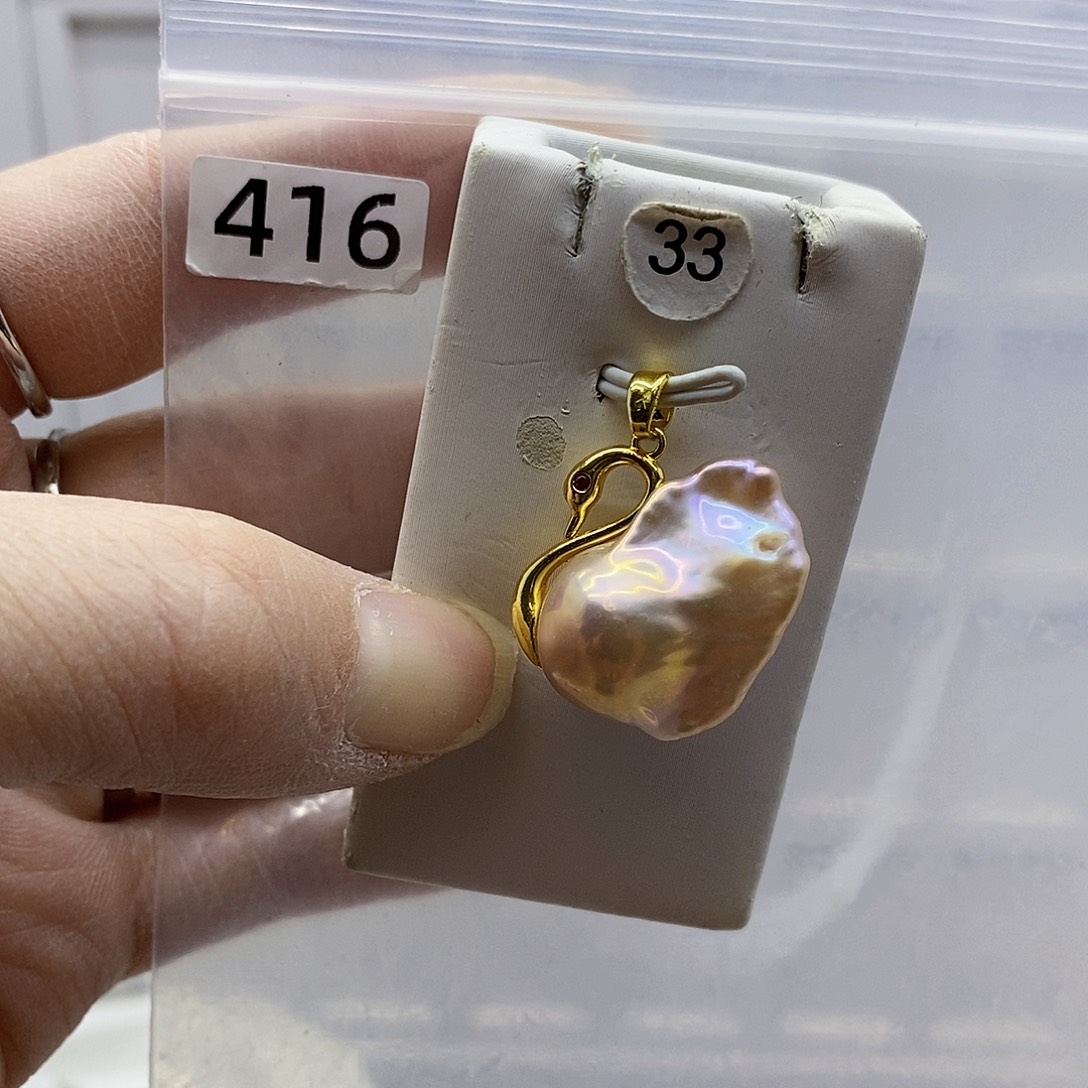 颈饰合金淡水珍珠