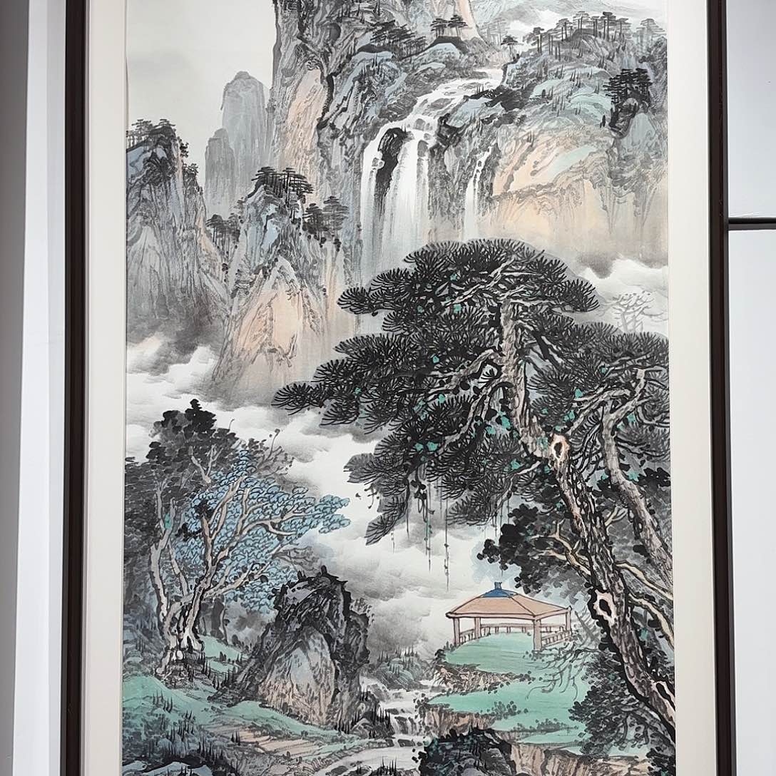 国画国画作品山水不带框