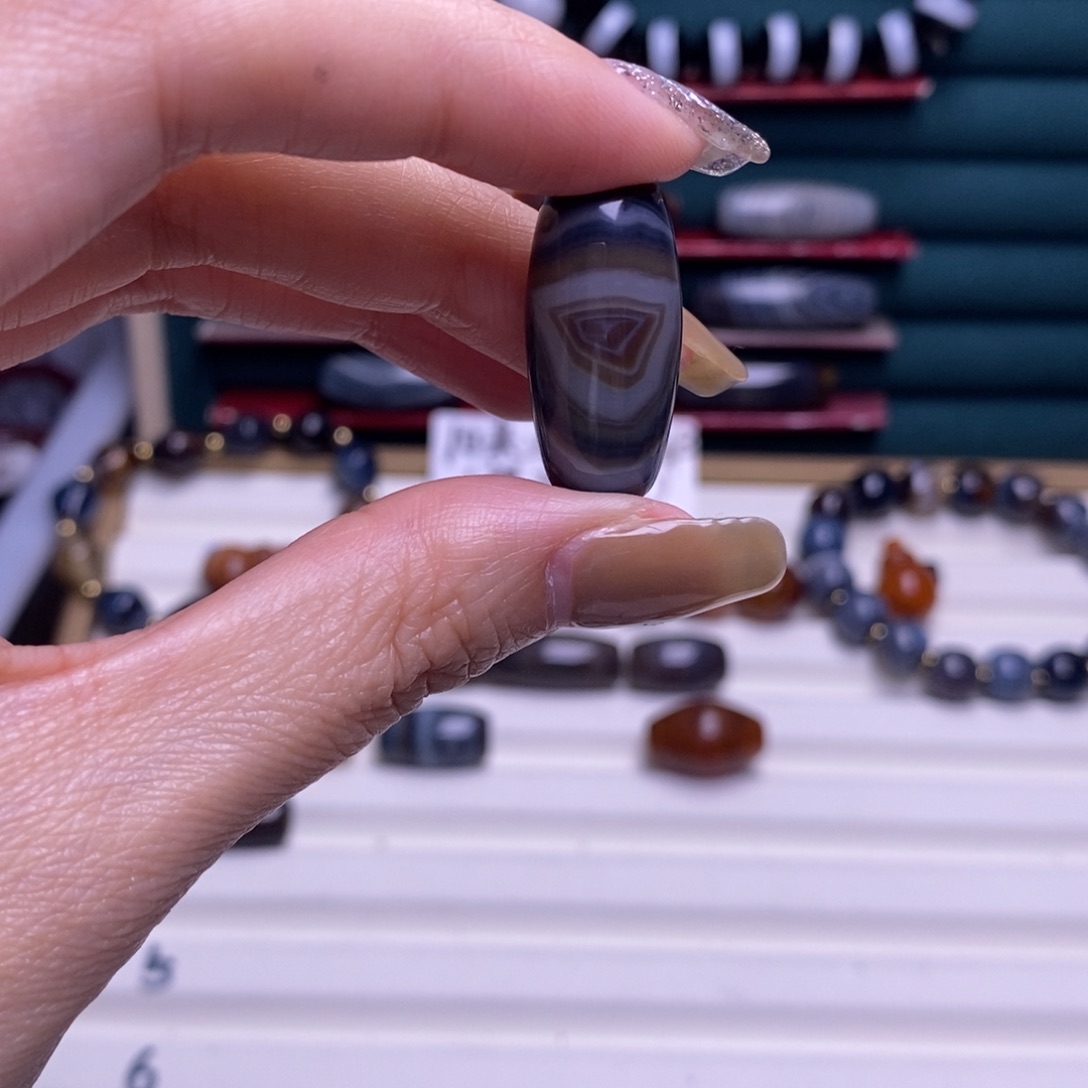 平***乐玛瑙/玉髓合金颈饰