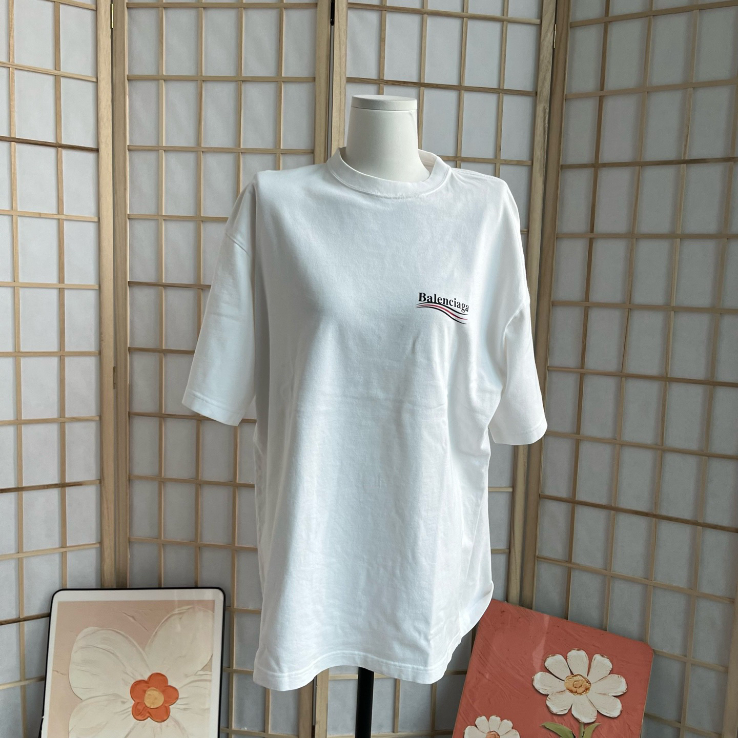 99新 Balenciaga/巴黎世家 HZ363 balenciaga 白色 短袖 98新 s码