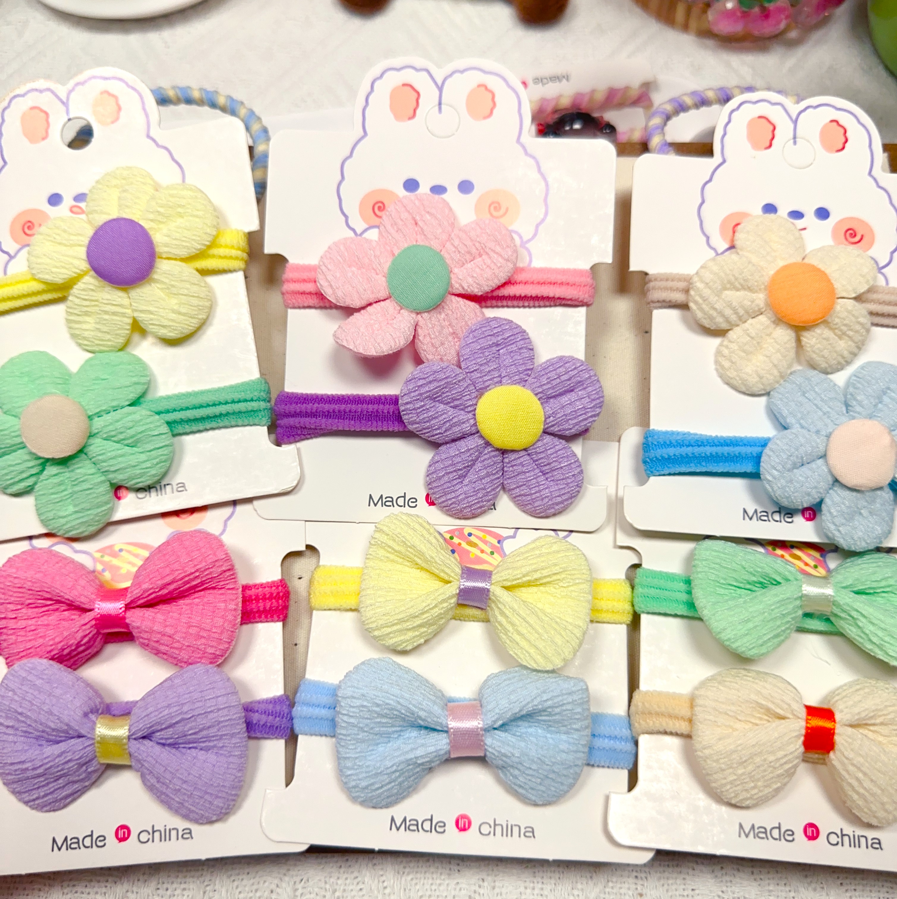 毛巾圈儿童发绳不伤发扎头绳女童橡皮筋发圈头饰小女孩扎马尾可爱