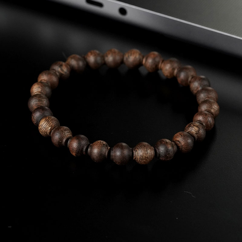 沉香【森度SinDo】海南莺歌绿棋楠灯笼珠8mm单圈手串