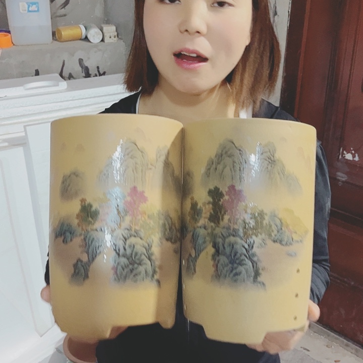 宜兴紫砂精品花盆 