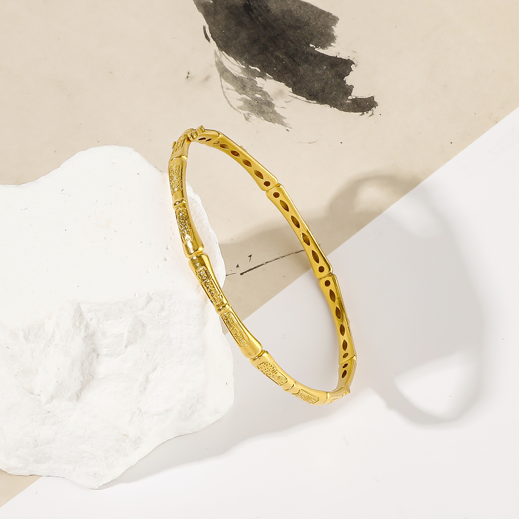 一了个卜【生生不息】18k北斗天罡守护阵 金手镯