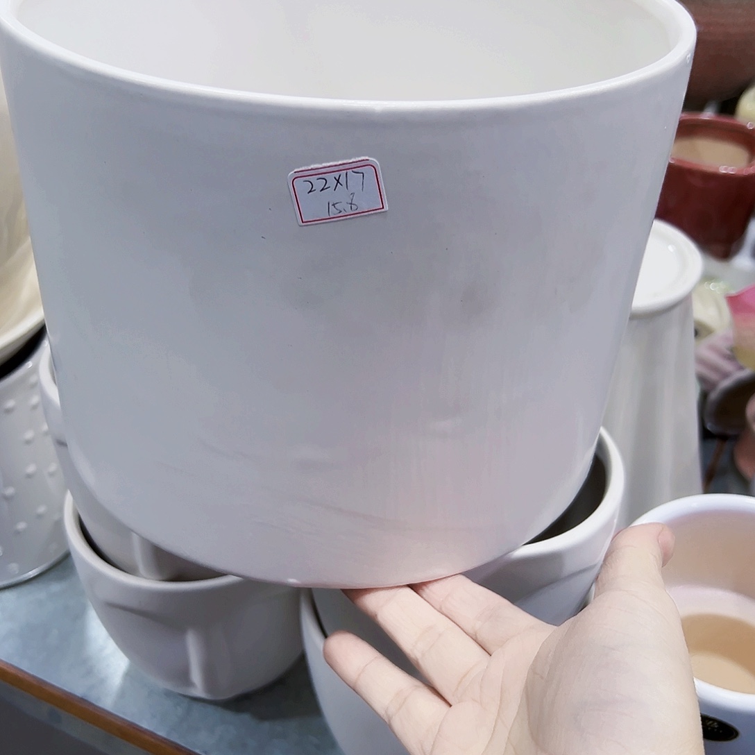 外贸尾单陶瓷花盆凑单10米包邮