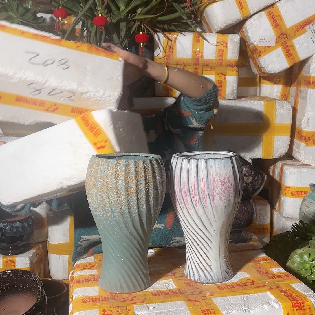 红陶宜兴紫砂花盆