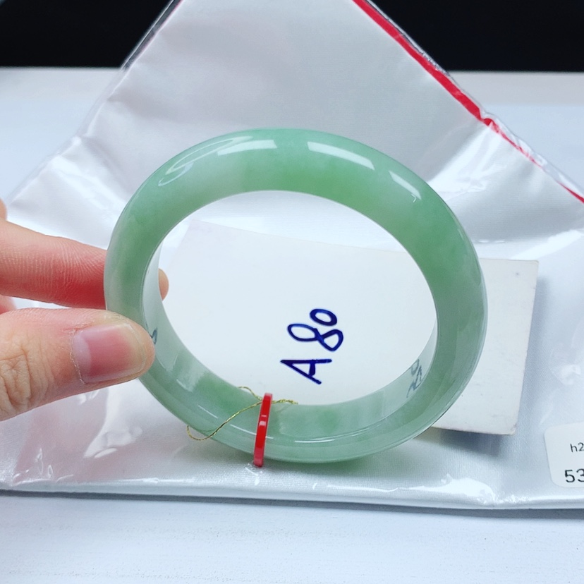 【闪购商品】翡翠手镯未镶嵌天然缅甸a货手镯53+