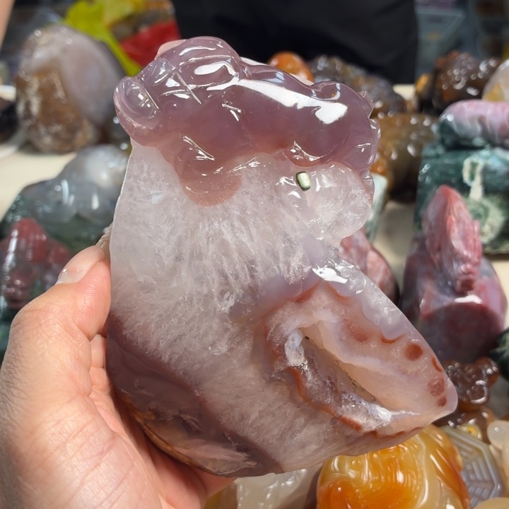 玛瑙/玉髓未镶嵌吊坠(不含链)