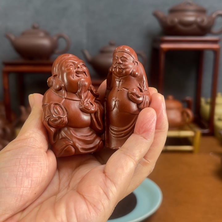 财神爷朱泥制作的