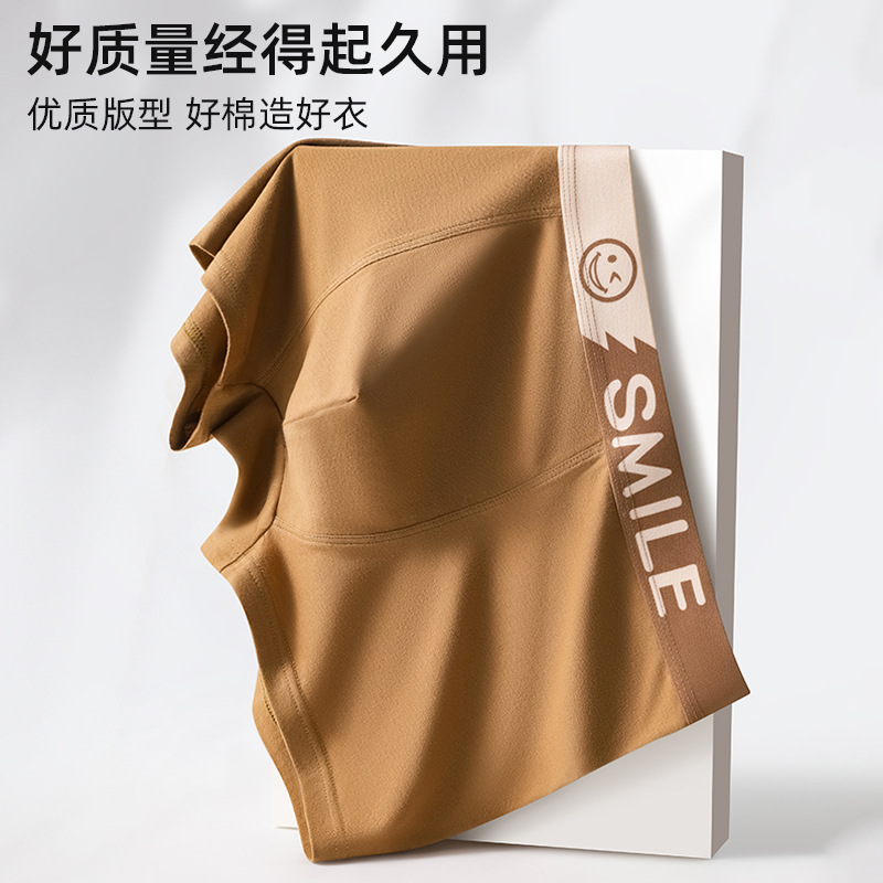 夏季优质男士运动纯棉薄款大码宽松透气无痕时尚平角裤男士内裤20