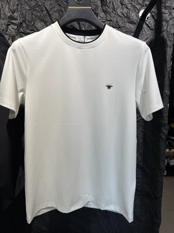 天花板圆领短袖T恤短袖刺绣t恤男士匹马棉