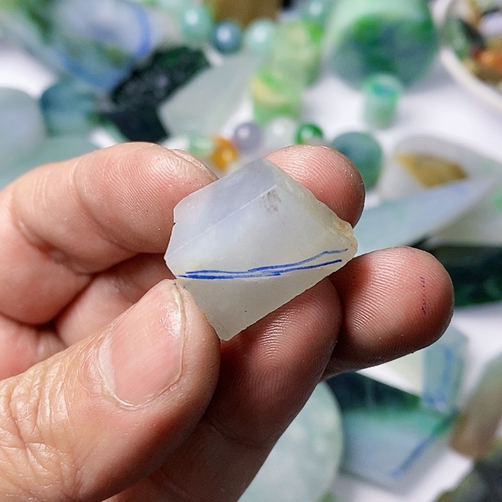 翡翠散珠天然翡翠A货