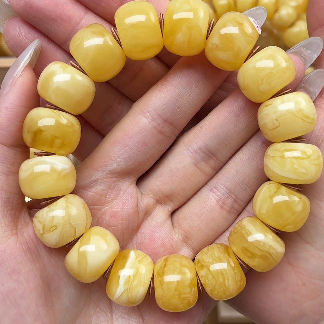 蜜蜡未镶嵌裸石16+蜜蜡手串