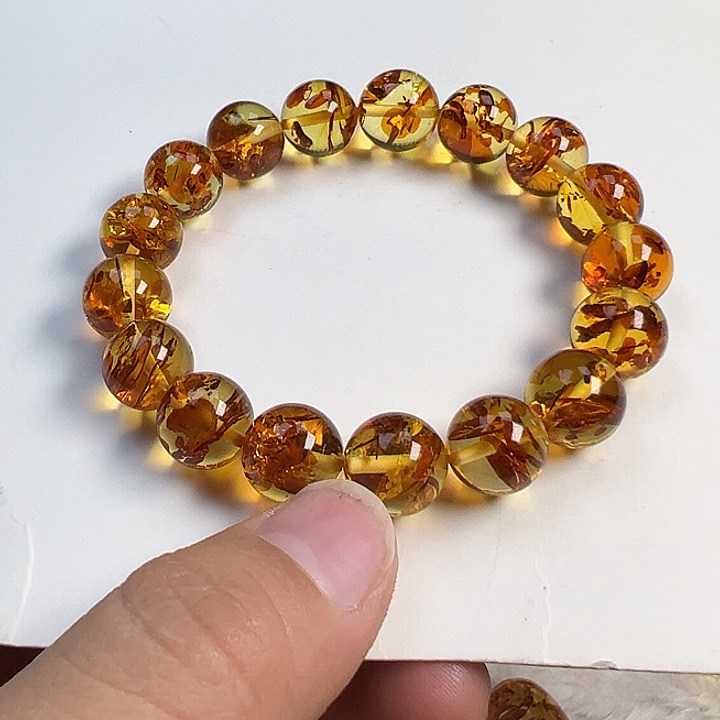 琥珀（花珀）项圈未镶嵌