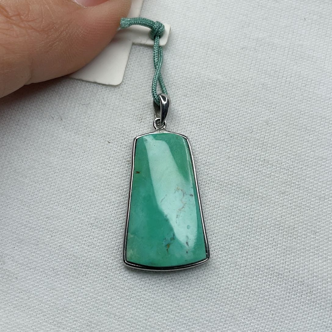 绿松石珠宝奇石银S925镶嵌