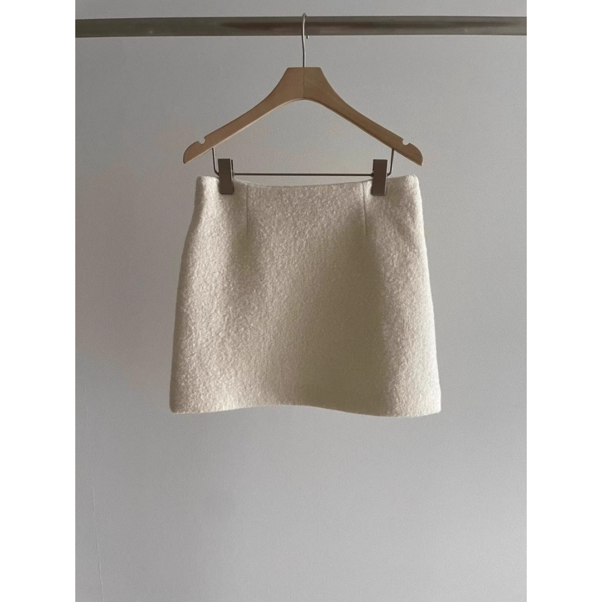 2025秋冬新款韩国东大门气质小香风高腰毛呢半身裙女A字包臀短裙