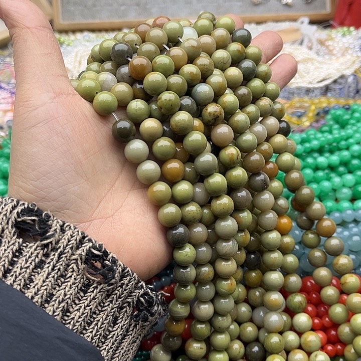 玛瑙/玉髓珠宝半成品未镶嵌2条10mm阿拉善