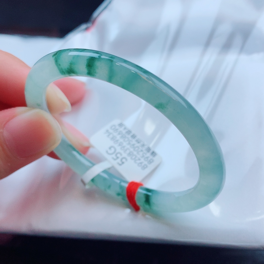 翡翠未镶嵌手镯天然缅甸翡翠A货手镯 