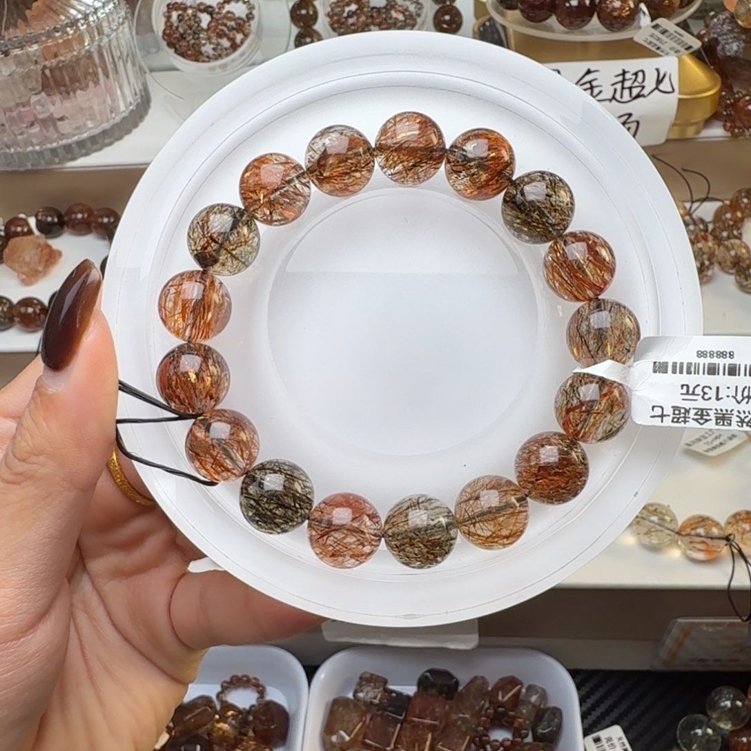 柠***檬手链水晶未镶嵌黑金超七多样性发其一