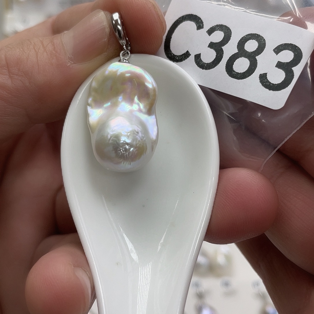 淡水珍珠颈饰银S925镶嵌