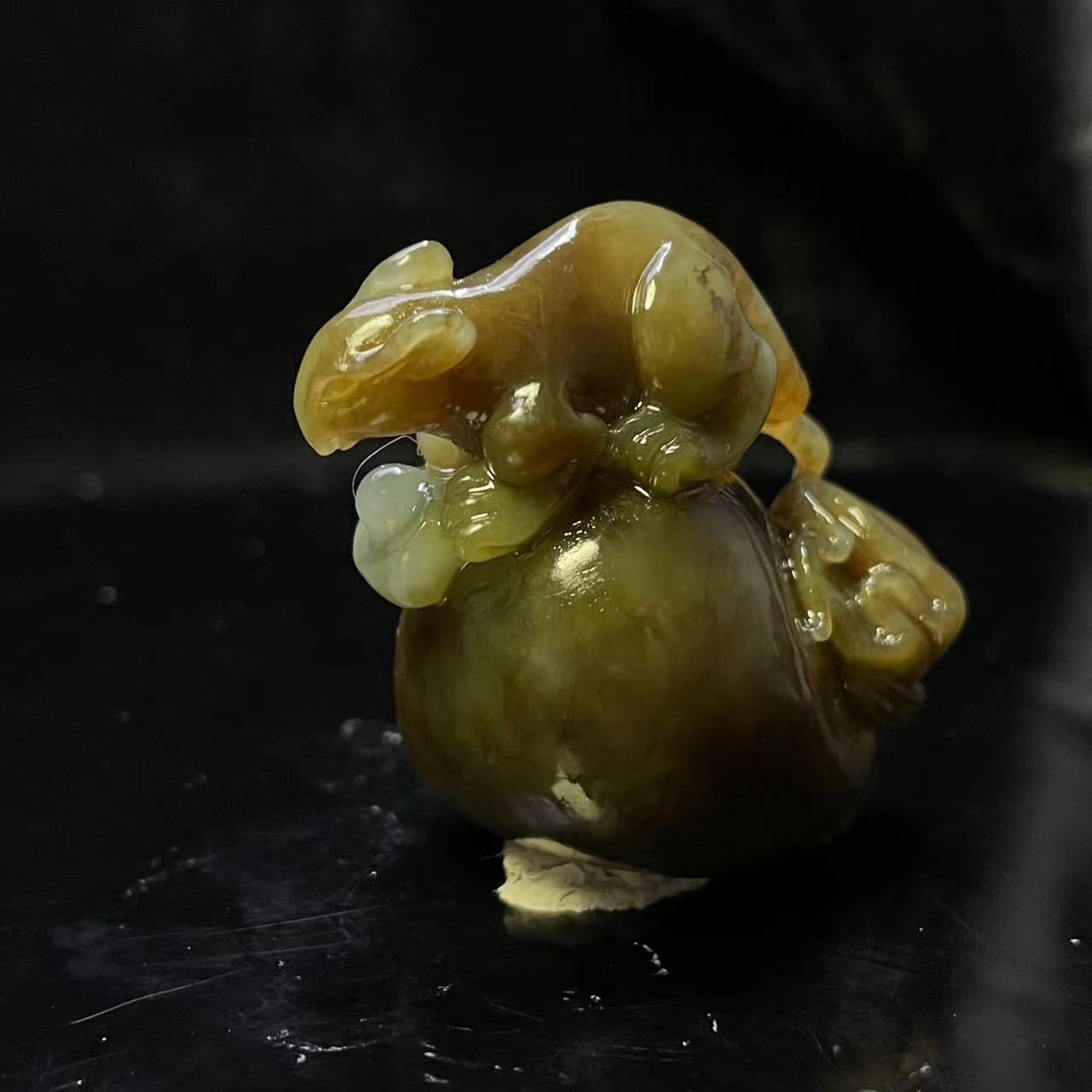 A625 和田玉手把件 YS235024