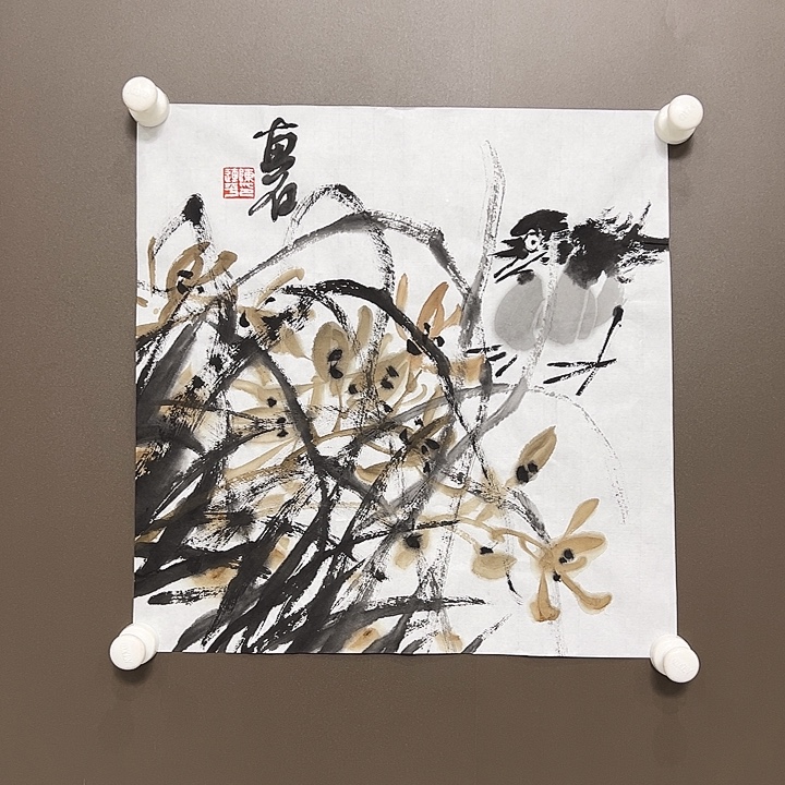 国画陈连平   手绘原创