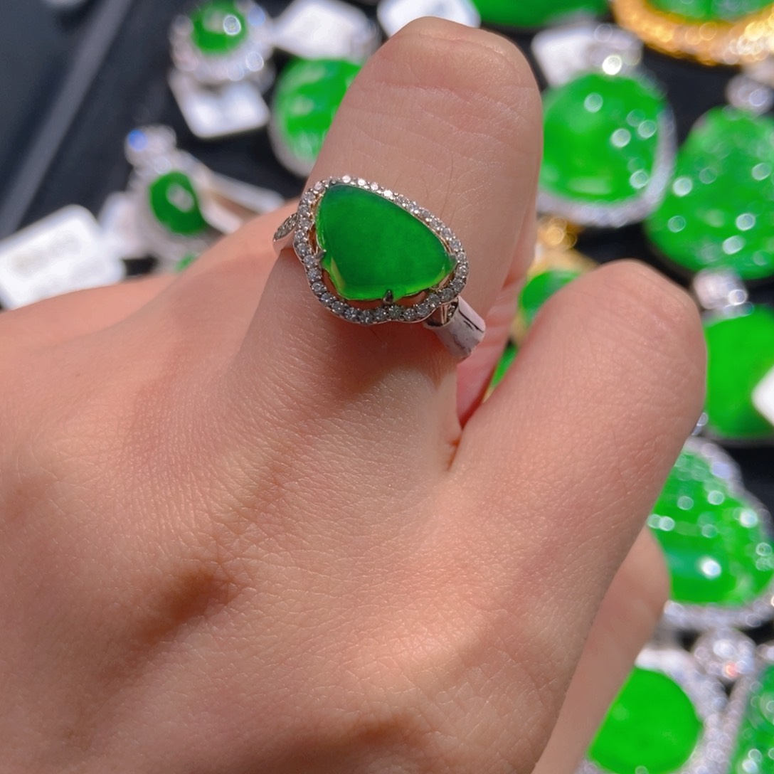 翡翠吊坠(不含链)银S925镶嵌