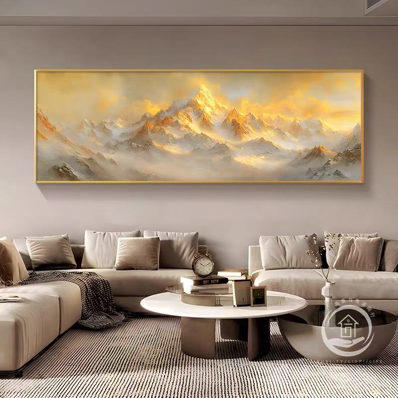 200*70【客厅横幅】砂岩肌理画