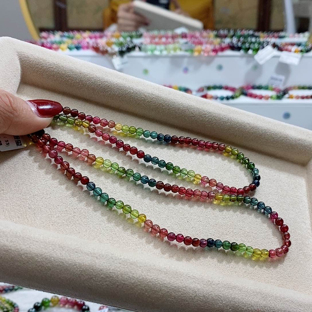 碧玺手链未镶嵌多样性发一条