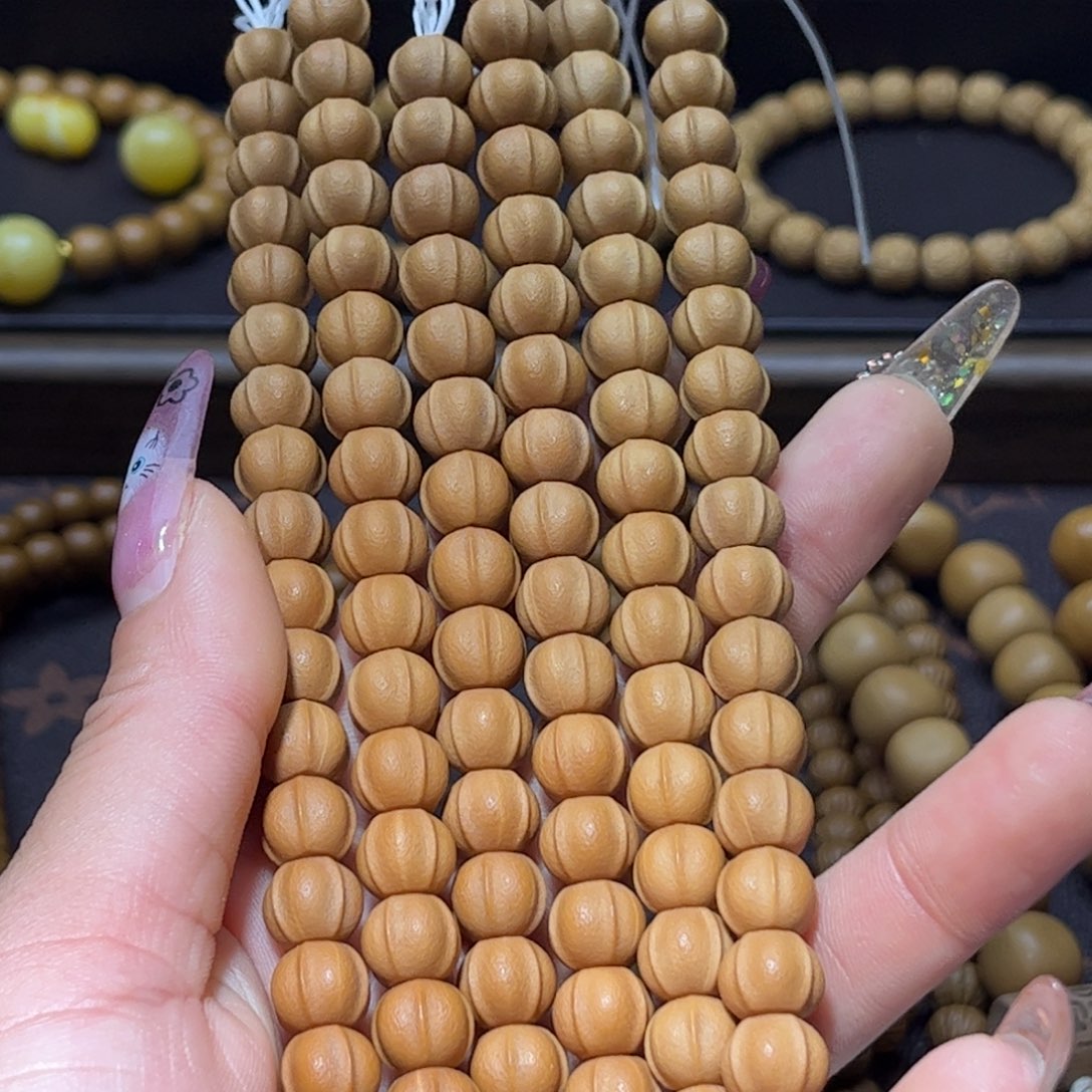 吊坠猴头核桃9+桔皮四花鲨鱼背手串全品无瑕无药