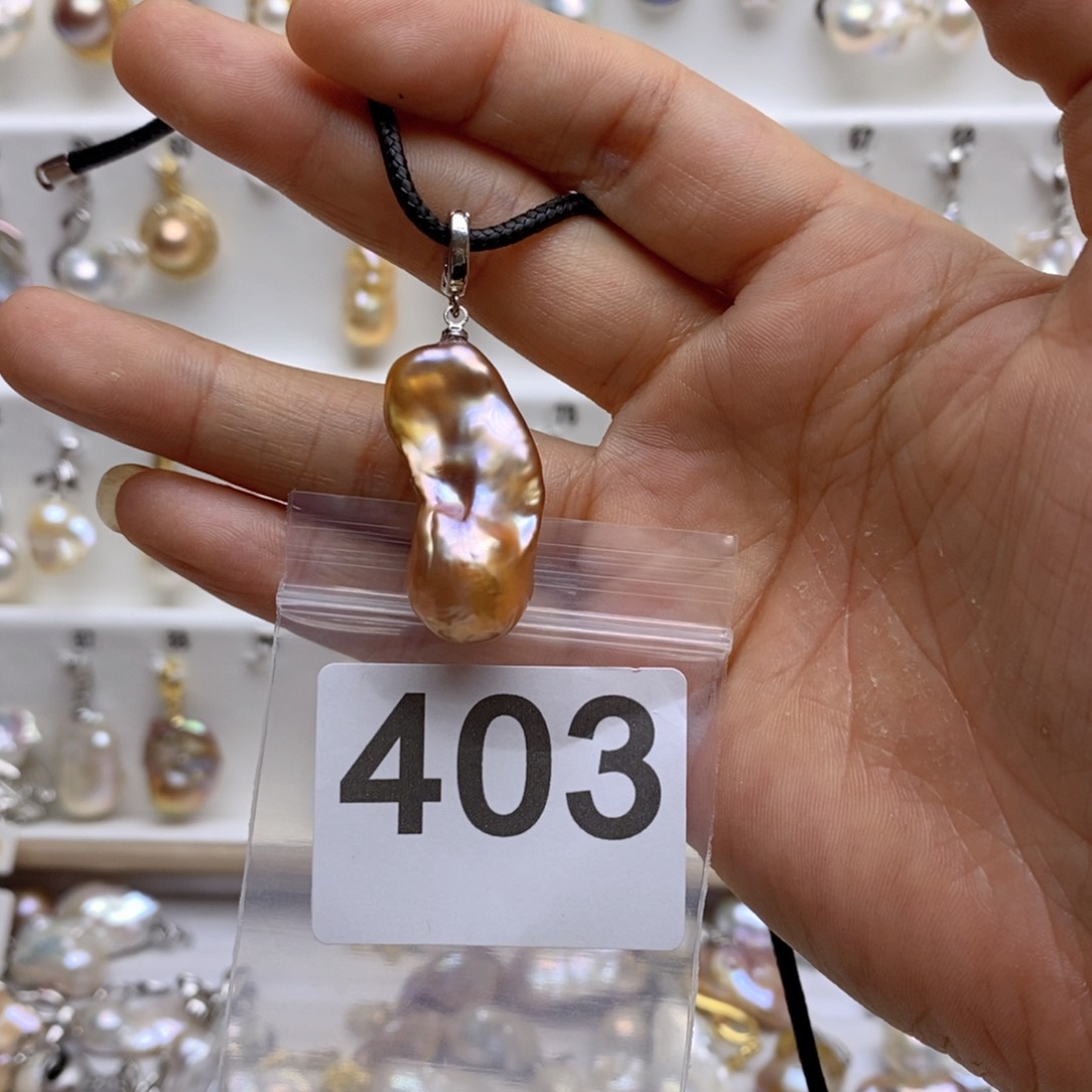 淡水珍珠颈饰银S925镶嵌小*403