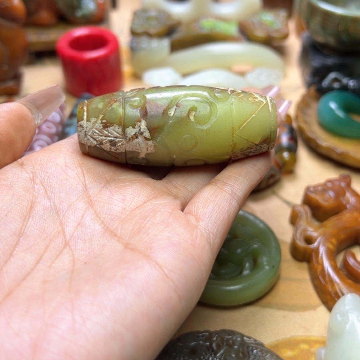 【闪购商品】蛇纹石玉颈饰未镶嵌