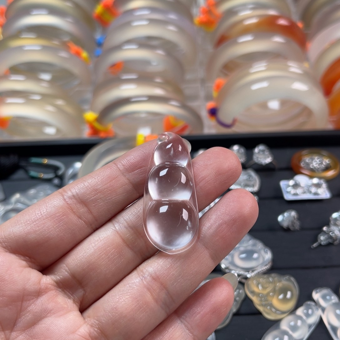 石英质玉颈饰银S925镶嵌奕***装