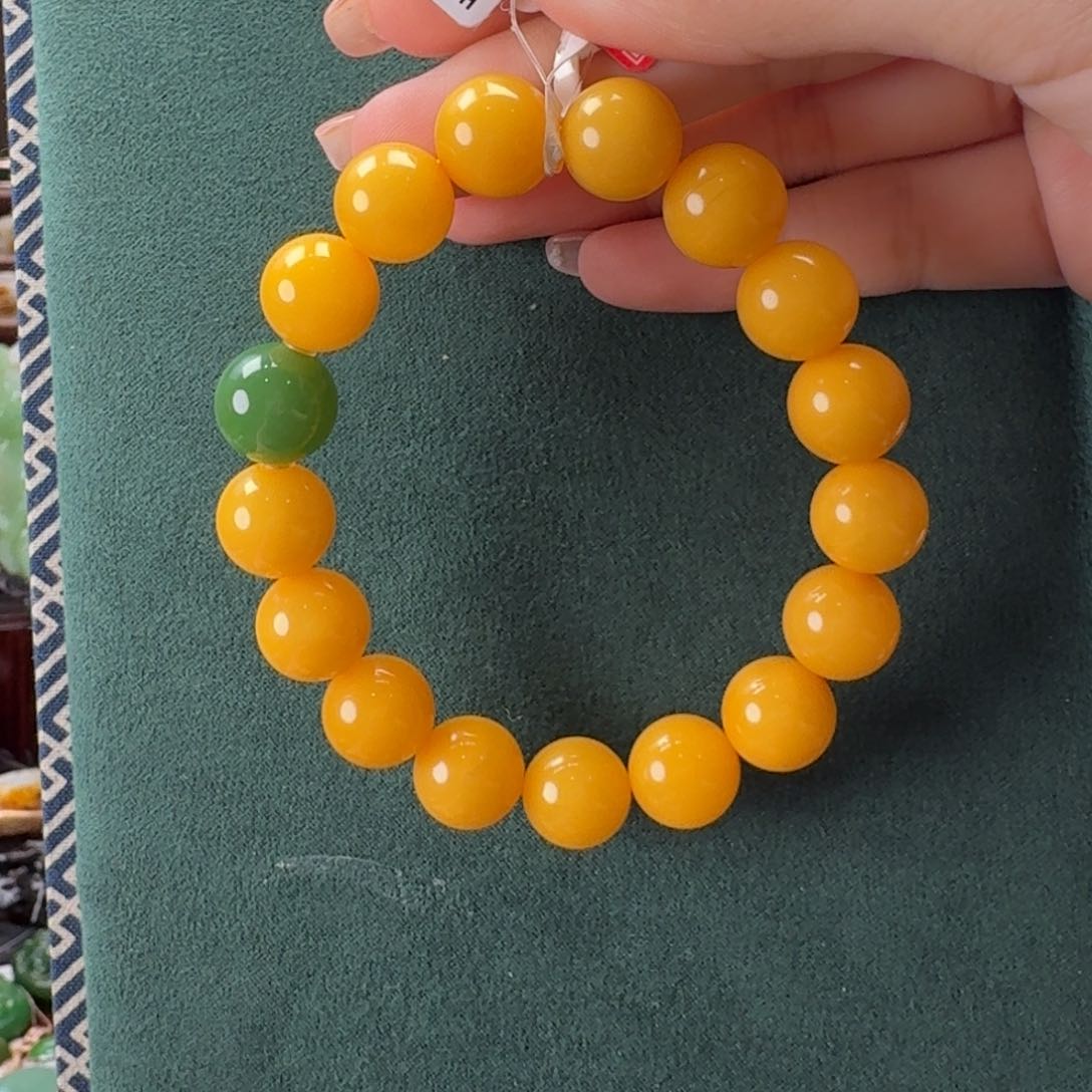 未镶嵌蜜蜡手链卡12