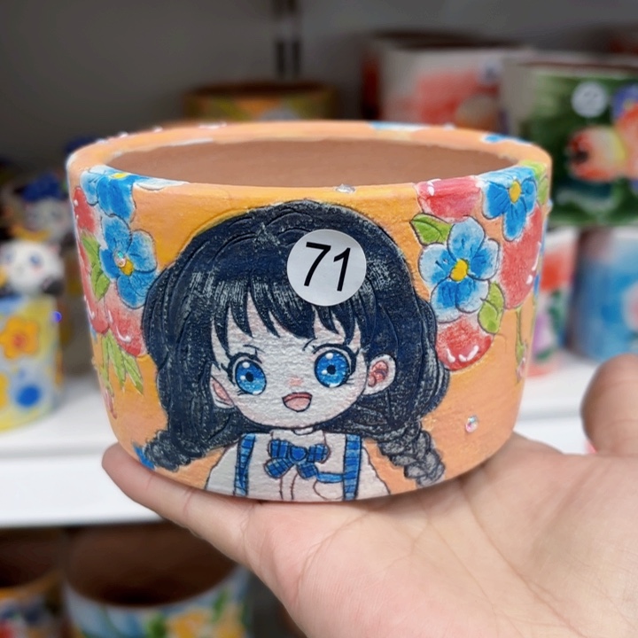 红陶内口9.5高7左右