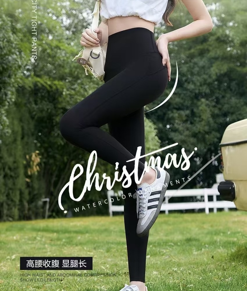 薄绒果冻腰无尴尬线，高密高弹收腹翘臀芭比裤