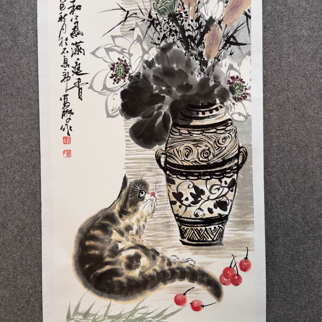 国画娄鹏老师手绘作品