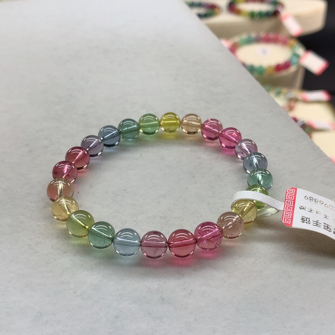 【闪购商品】未镶嵌手链碧玺荧光人鱼单圈7.2